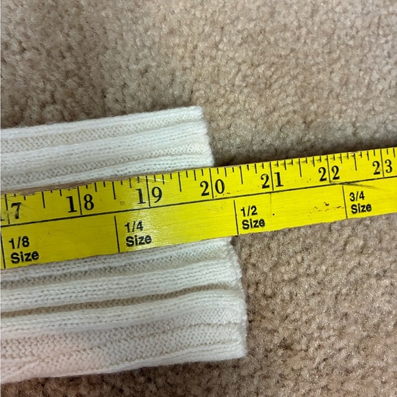 Maxwell Oversized Collar Cream Cardigan Wool Blend Cardigan- Sz M - Picture 14 of 16